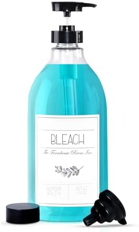The Farmhouse Room Gallon Bottle for Liquid Bleach (64oz