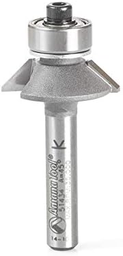 Amana Tool - 51434 Carbide Tipped Aluminum & Plastic Cutting Bevel Trim 45° x 31/32