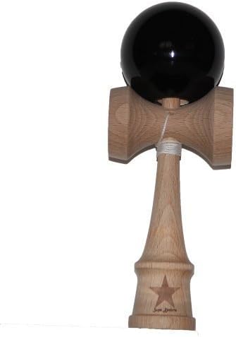 Jumbo Black Super Kendama, Super Sticky, Japanese Wooden Toy, Free String, USA Seller by Super Kendama
