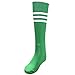 Unisex Athletic High Knee Stripes Sports Running Football Soccer Tube Socks Sock