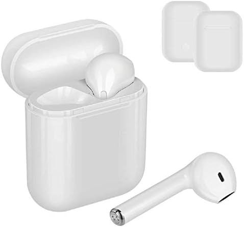 TWS-I8X Bluetooth Earbuds, Wireless Headphones, Compatible iPhone X/8/8 Plus 7/7 Plus 6/6s Plus Android, Samsung Smartphones (White)
