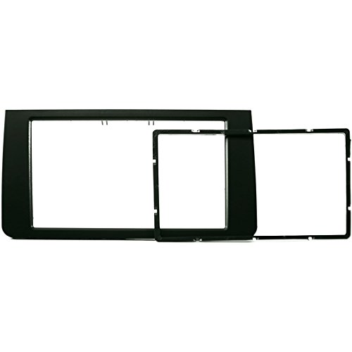 Moldura 2 Din Novum Audi A3 Sportback 2009 a 2012 Preta