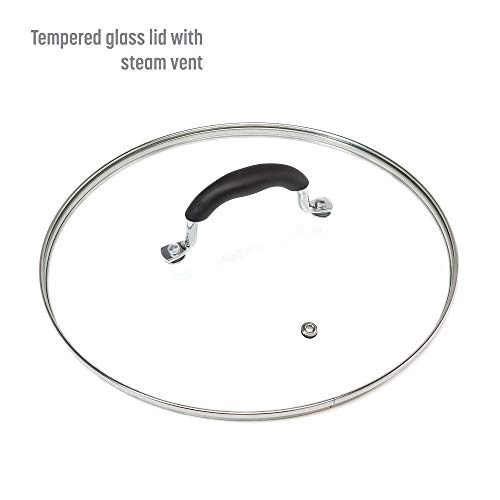 Goodful Aluminum NonStick Dutch Oven With Tempered Glass Steam Vented