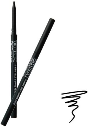 Amazon Maybelline メイベリン アウトレット製品 アイステュディオ スリム ペンシル アイライナー 01 ブラック メイベリン ビューティー 通販