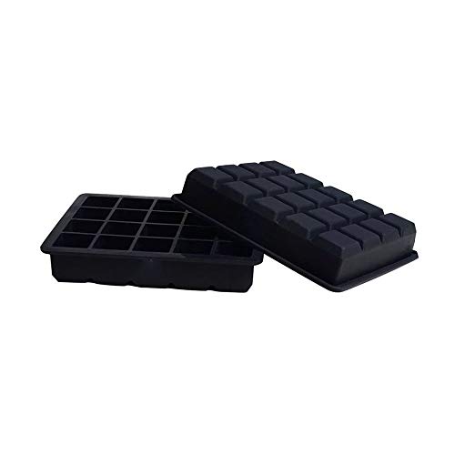 Silicone Ice Cube Tray 2.5 cm Flexible Moulds Kitchen Tools for Whiskey and Cocktails, 20 Grid, Pack of 2 - Thumbnail 4
