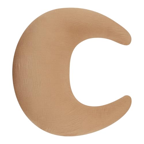 SWESEN Nursing Pillow Cover, Soft Removable Cover for Breastfeeding Pillows, Pillow Slipcover for Baby Boys and Girls, Comfortable & Breathable, Brown, Washable (Only Cover)