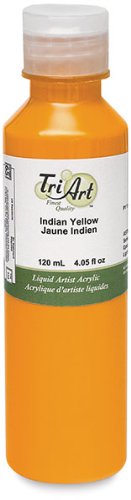 Tri-Art Finest Liquids Artist Acrylics, 120ml, Bismuth Yellow