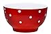 Bruntmore 20 Ounce Polka Dot Ceramic Bowls, Dessert Bowls Set of 4, 20 Oz Porcelain Dip Ice Cream Bowls, Serving Bowls, Microwave, Pasta Bowls Best for Gift