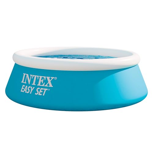 INTEX Easy Set Pool rund Aufstellpool (Ø183 x 51) Robuster aufblasbarer Kinderpool fuer den Garten Rundpool Planschbecken, Volumen 800l, Schnellaufbau Pool fuer Kinder ab 3 Jahren, blau (28101NP)