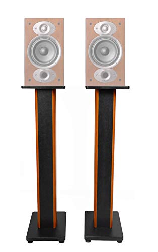 (2) 36″ Bookshelf Speaker Stands For Polk Audio RTI A3 Bookshelf Speakers