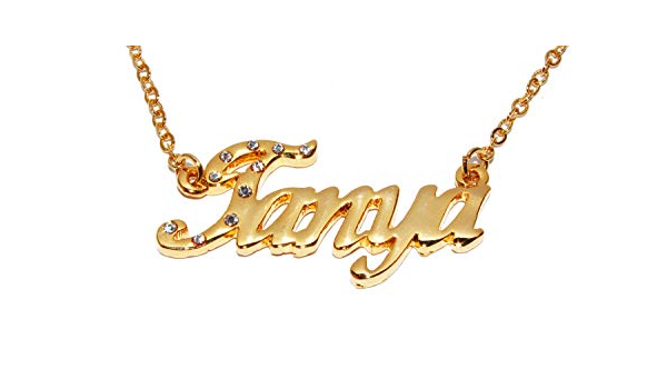 Tanya Name Necklace 18K Gold Plated 