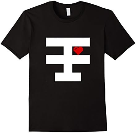 Mens Cool Rib Cage 8-Bit Heart T-Shirt Mens &amp; Womens  XL Black