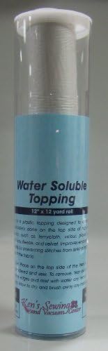 Water Soluble Topping Embroidery Stabilizer 12 inch x 12 yards