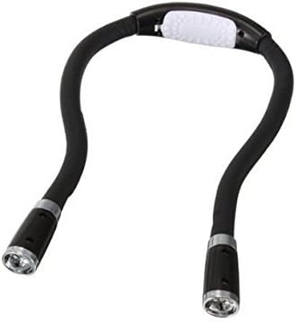 LED Hands-free Flexible Neck Reading Book Light (Hug reading light-Black)