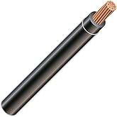 Wirenco 3 AWG 19-Stranded THHN Black Copper Building Wire (100Ft Cut)