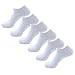 HOEREV Men's Bamboo Fiber No Show Invisible Socks, Pack of 6