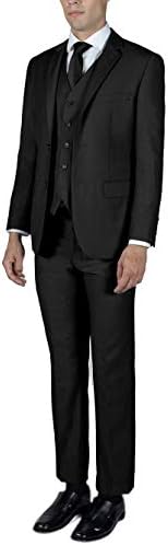 ALAIN DUPETIT Men's Three Piece TR Blend Suit in Many Colors