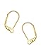 10pcs Gold plated Sterling Silver Lever Back Earring Hooks Ear Wire Connectors (~17-18GA wire, Strong) #SS215-G