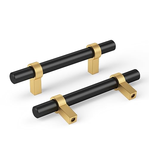 Goldenwarm Black and Gold Cabinet Pulls