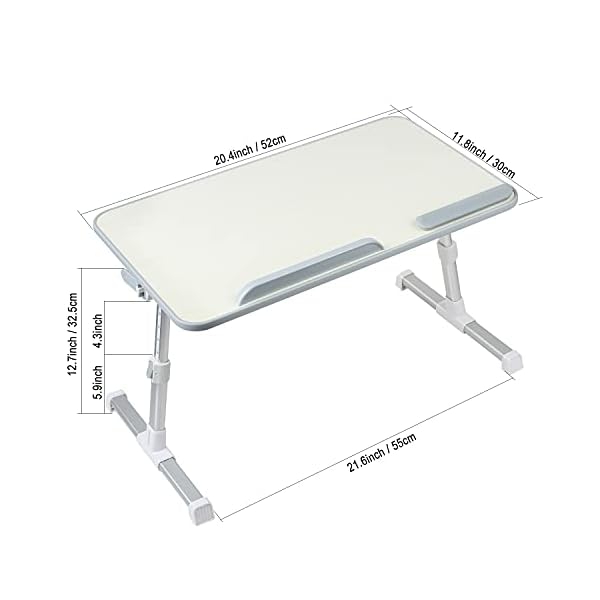 autumndeer Laptop Stand Computer Desk, Adjustable Laptop Table, Bed Tray, Lap Desks Bed Table for Eating, Bed Desk…
