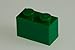 200x Lego Dark Green 1x2 Bricks