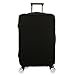 Wellbeing Travel Luggage Cover Spandex Suitcase Protector Bag Elastic Protective Soild Colors Fits 18-30 Inch (L, Black)