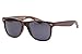 SojoS Wood Grain Brand Designer Rivets Wayfarer Sunglasses for Men With Brown Frame/Grey Lens