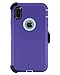 WallSkiN Case for iPhone Xs Max (6.5”) Heavy Duty Full Body Military Grade Drop Protection Carrying Cover Holder | Holster for Men Belt with Clip Stand – Purple