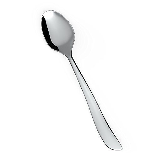 Royal 12-Piece Table Spoons Set - 18/10 Stainless Steel Dinner Spoons, Mirror Polished Flatware Utensils - Great Soup Spoons, Use for Home, Kitchen, or Restaurant (Curved Design)