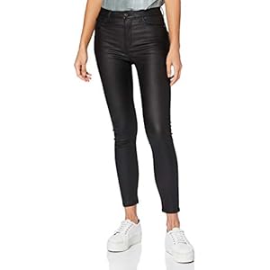 JDY Dames Jdynewthunder gecoate hoge Skn PNT Noos broek