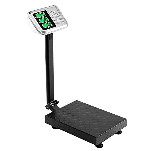 TUFFIOM 220lb Weight Electronic Platform Scale,Digital Floor Heavy Duty Folding Scales,Stainless