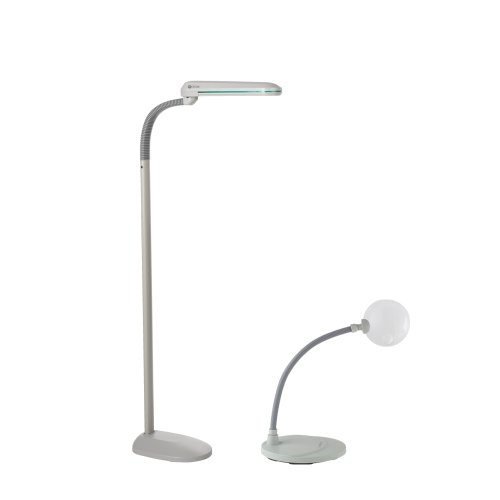 OttLite OLFMAGKIT 18Watt Floor Lamp with 5X Freestanding Magnifier