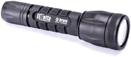 Elzetta High Output Bravo High/Low Tail Cap Flashlight with Standard Bezel Ring