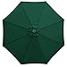 ABCCANOPY Patio Umbrella Ourdoor Solar Umbrella LED Umbrellas with 32LED Lights, Tilt and Crank Table Umbrellas for Garden, Deck, Backyard and Pool