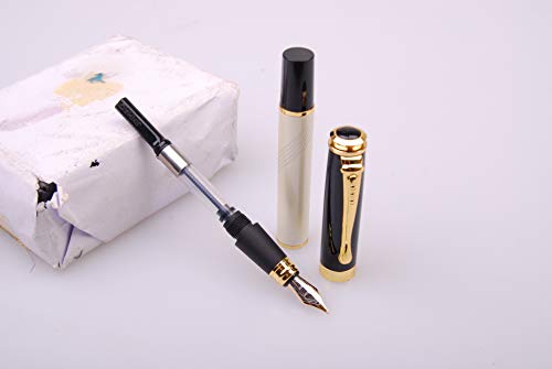 JINHAO Mother Of Pearl Superior Fountain Pen Art Black Cap Push Style Hot Sale