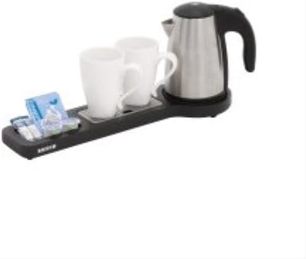 Corby of Windsor, Beckett Compact Welcome Tray - Black (With 0.6L Kettle)
