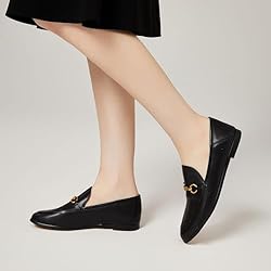 Vertundy Women's Loafers Flats Leather Pointed Toe