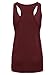 Burgundy Spiritual Hamsa Hand Yoga Loose Fit Muscle Tee Tank Top – Size Small