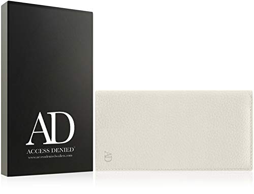 Genuine Leather Checkbook Cover For Women & Men - Checkbook Holder Check Book Covers For Duplicate Checks Card Wallet RFID