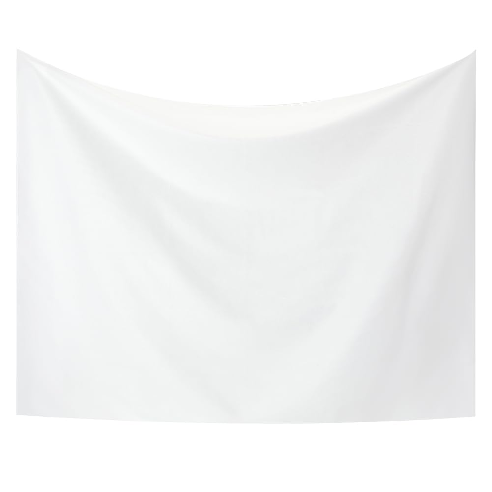 AHANDMAKER White Polyester Tapestry for Tie Dyeing - Wall Hanging DIY and Bath Towel Travel Towels - Bedroom and Living Room Craft Decor (39.37 x 29.72 Inch)