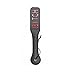 Demarkt Word BITCH Black Double Layer Hand Spanking Paddle Leather Sexual Paddles Sex Toys for Couples