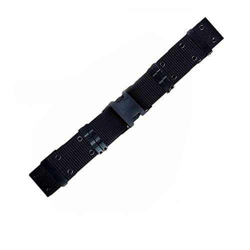 Survival Tactical Belt, Emergency Fire Rescue Rigger Waist Belt Military CQB Belt Black