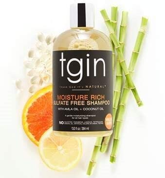 Tgin Moisture Rich Sulfate Free Shampoo For Natural Hair Dry