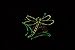Alpine Glow In The Dark Glass Dragonfly Birdbath, 18