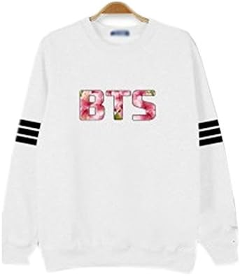 SHINING EASYBUY KPOP Spring Sweatshirt BTS Rap Monter Suga V Jin Pullover (M bust:92-96cm, JUNG KOOK White)