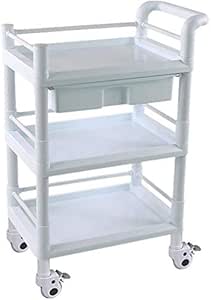 DLMSDG Bastidor de carros utilitarios de Suministros médicos Blanco