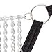 BODYZONE UN016B-BK Crotchless Chain Thong, Vertical Chain Front, Black