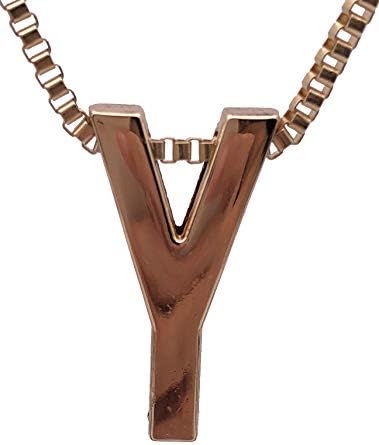 Jiary 26 Letters Alphabet Initial Necklace Charm Rose-Gold Pendants Ring Chain for Women Girls Men