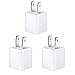 Apple 5W Wall Charger/Adapter Cube for All iPhones, iPods and iPads - 3 Pack, Value Bundle - Bulk Packaging (Renewed)