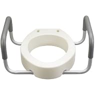 Drive Medical Premium Seat Riser with Removable Arms, Elongated Seat 19.25x13.75x3.5 Inch (Pack of 1)